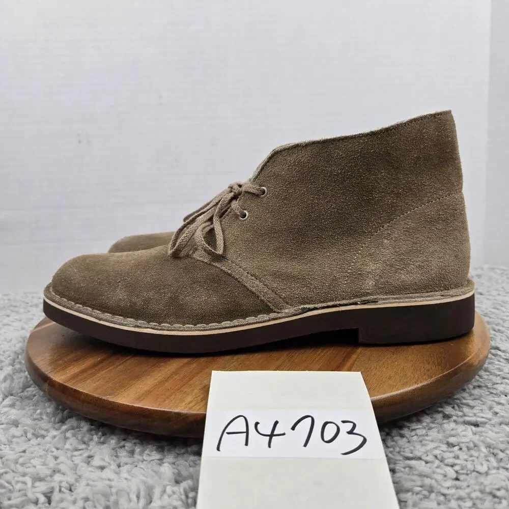 Clarks Men 10M Bushacre 2 Brown Suede Casual Daily Lifestyle Desert Chukka Boot